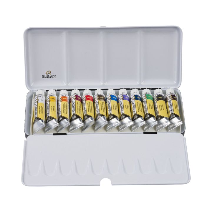 Rembrandt aquarelverfset met tubes in metalen doos – afbeelding 4
