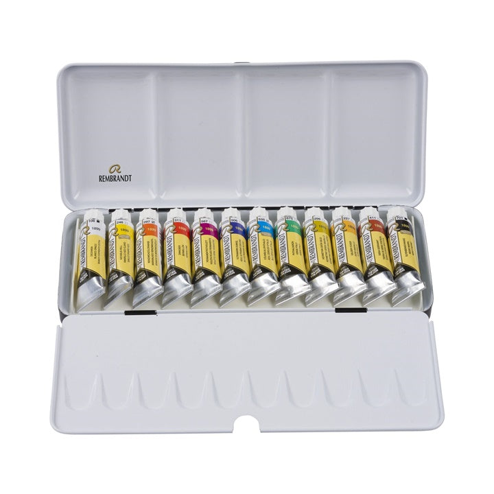 Rembrandt aquarelverfset met tubes in metalen doos – afbeelding 3