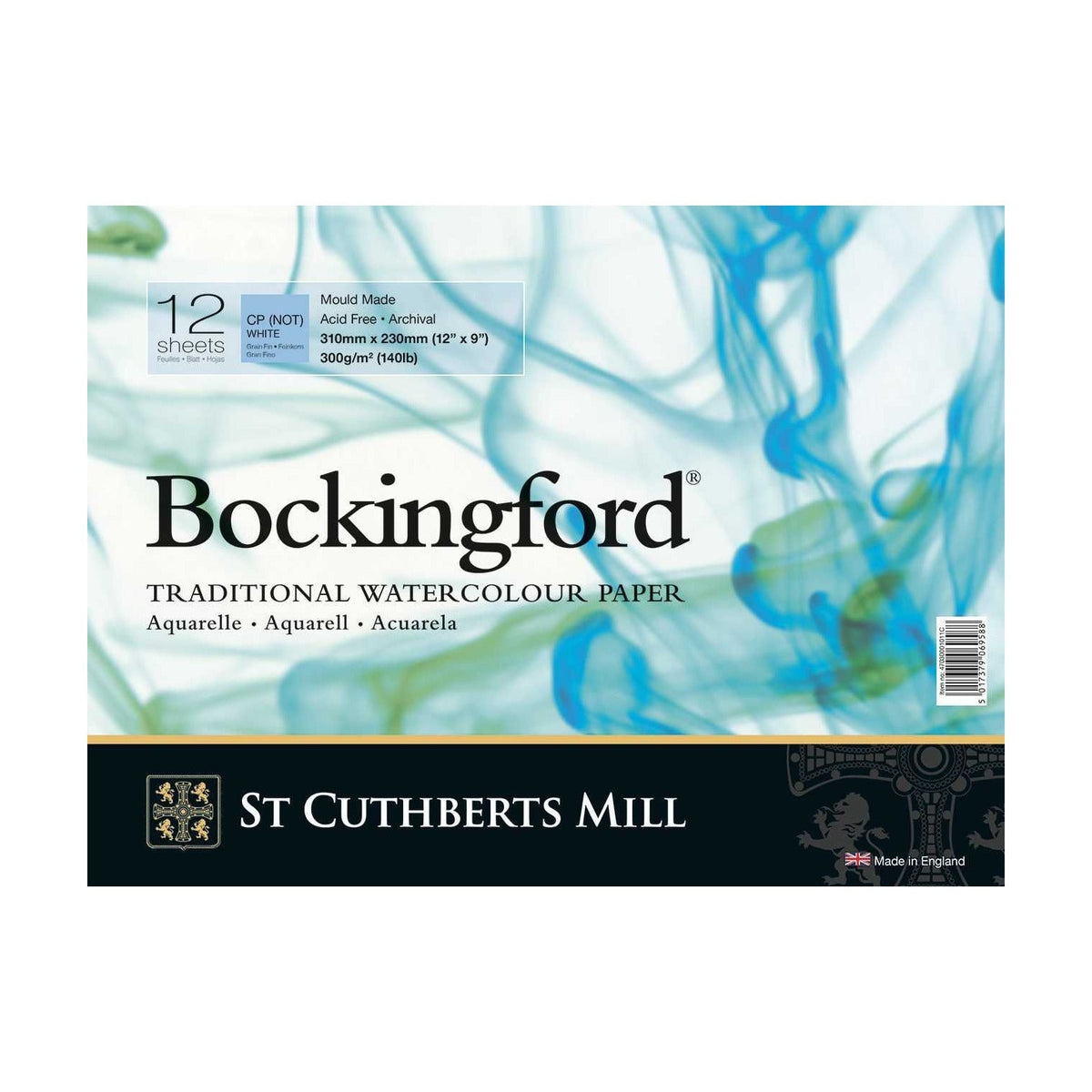Aquarelblok Canson St Cuthberts Bockingford 300 g/m², 12 vel – afbeelding 3