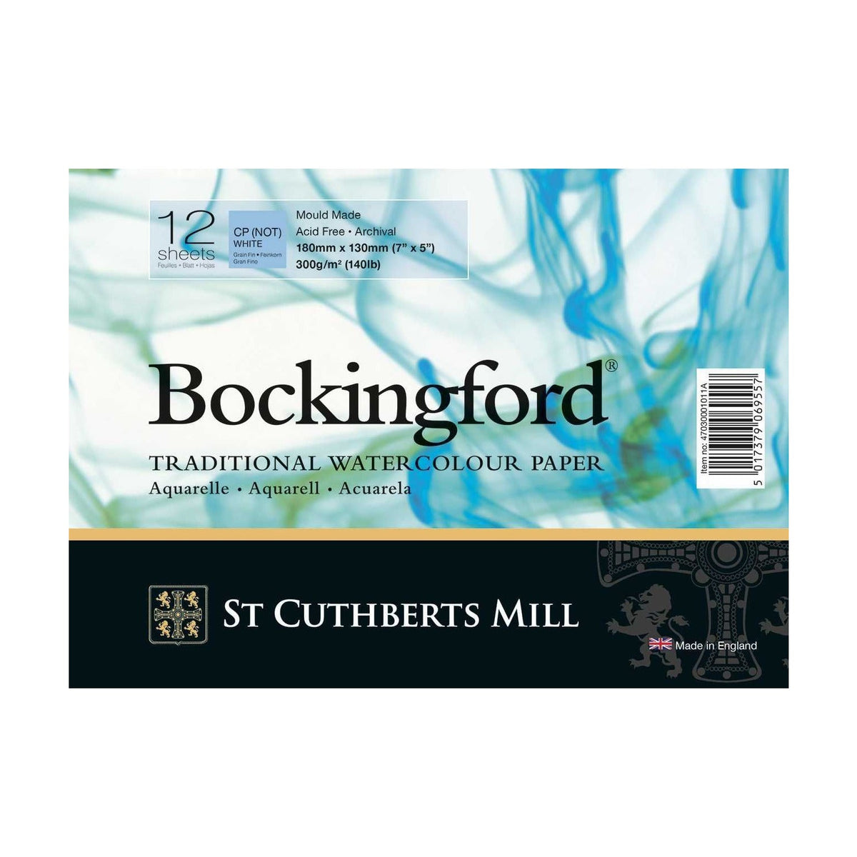 Aquarelblok Canson St Cuthberts Bockingford 300 g/m², 12 vel