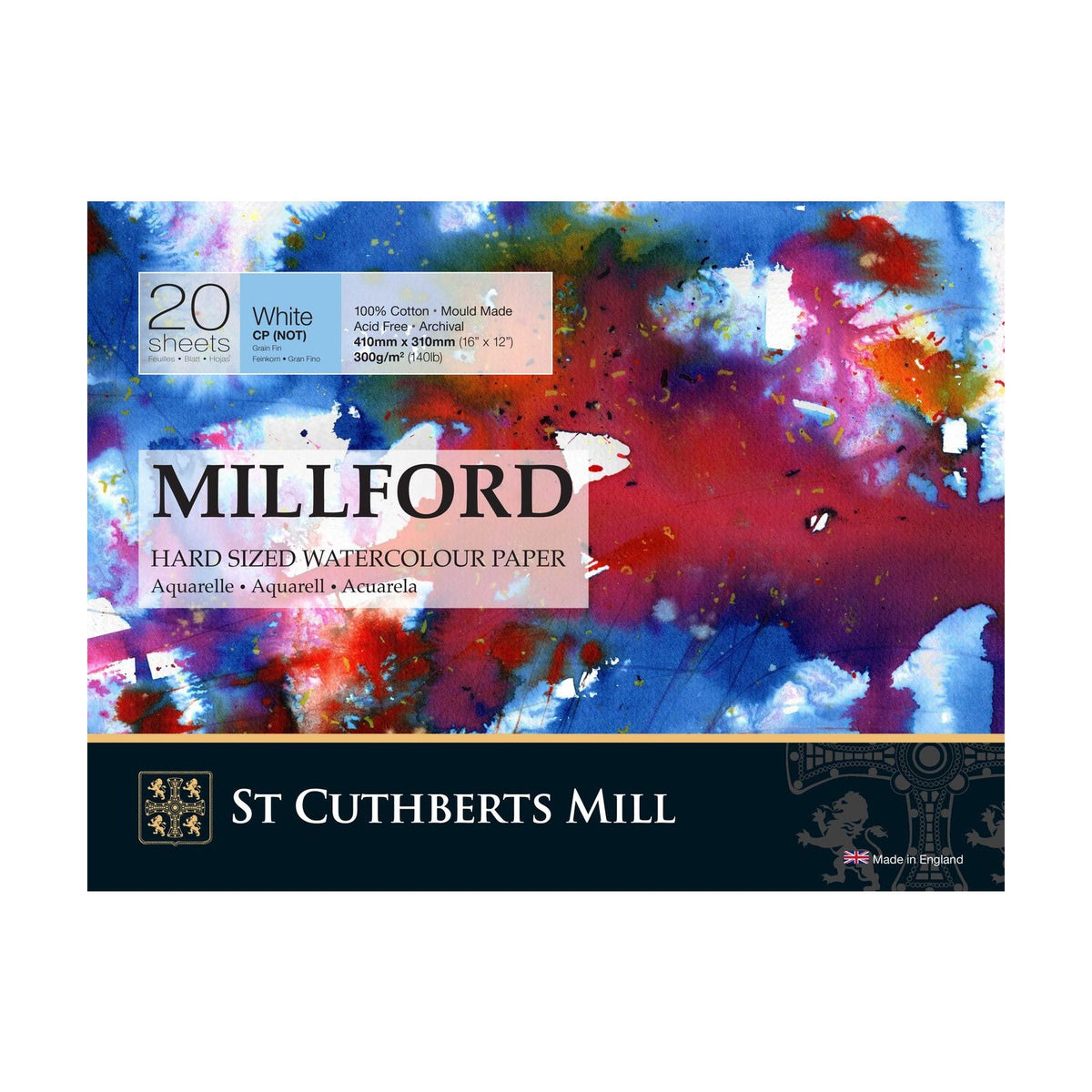 Aquarelblok Canson St Cuthberts Millford 300 g/m², 20 vellen – afbeelding 2