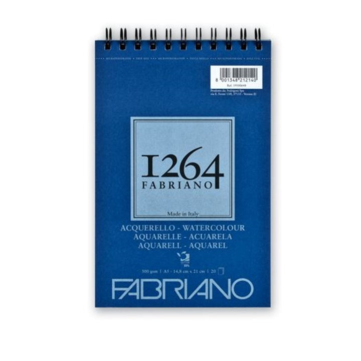 Fabriano 1264 aquarelblok spiraalgebonden, koudgeperst – afbeelding 2