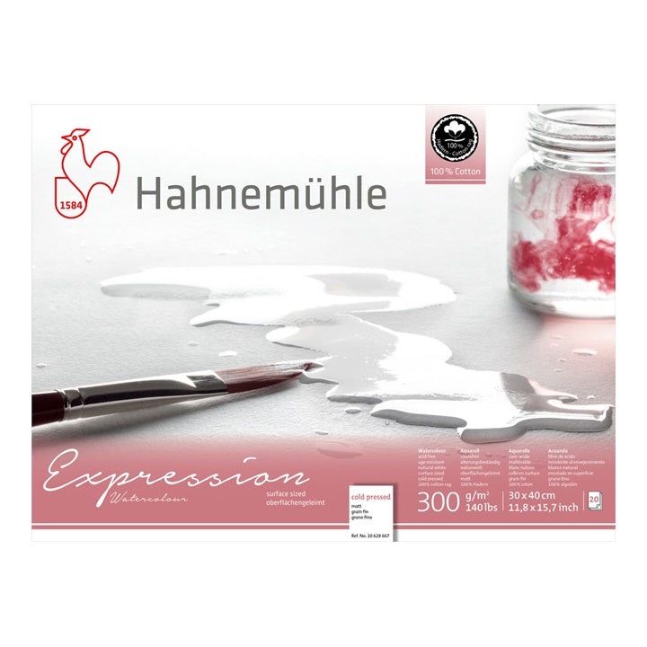 Hahnemühle Expression aquarelpapier, 20 vellen, 300 g/m² – afbeelding 2