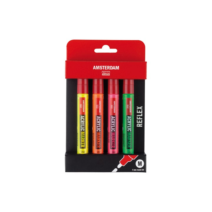 AMSTERDAM REFLEX SET Acrylic Marker Set / 4x4 mm
