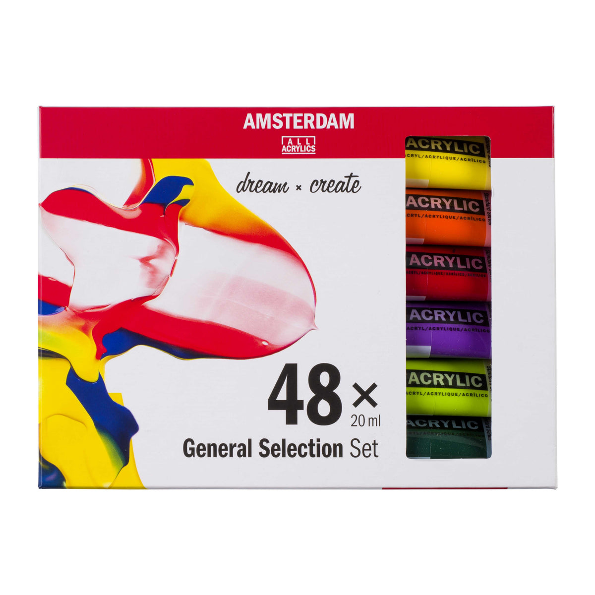 Amsterdam Standard Series acrylverfset algemene selectie 48 × 20 ml