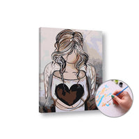 Angel Paint by Numbers – Low Difficulty | various sizes and framing options — image 1