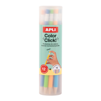 APLI Color Click kleurpotloden met drukmechanisme, 12 stuks