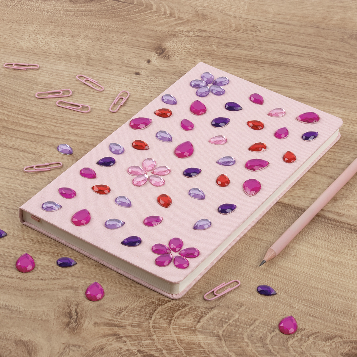 APLI decoratiesteentjes van acryl, 100 stuks