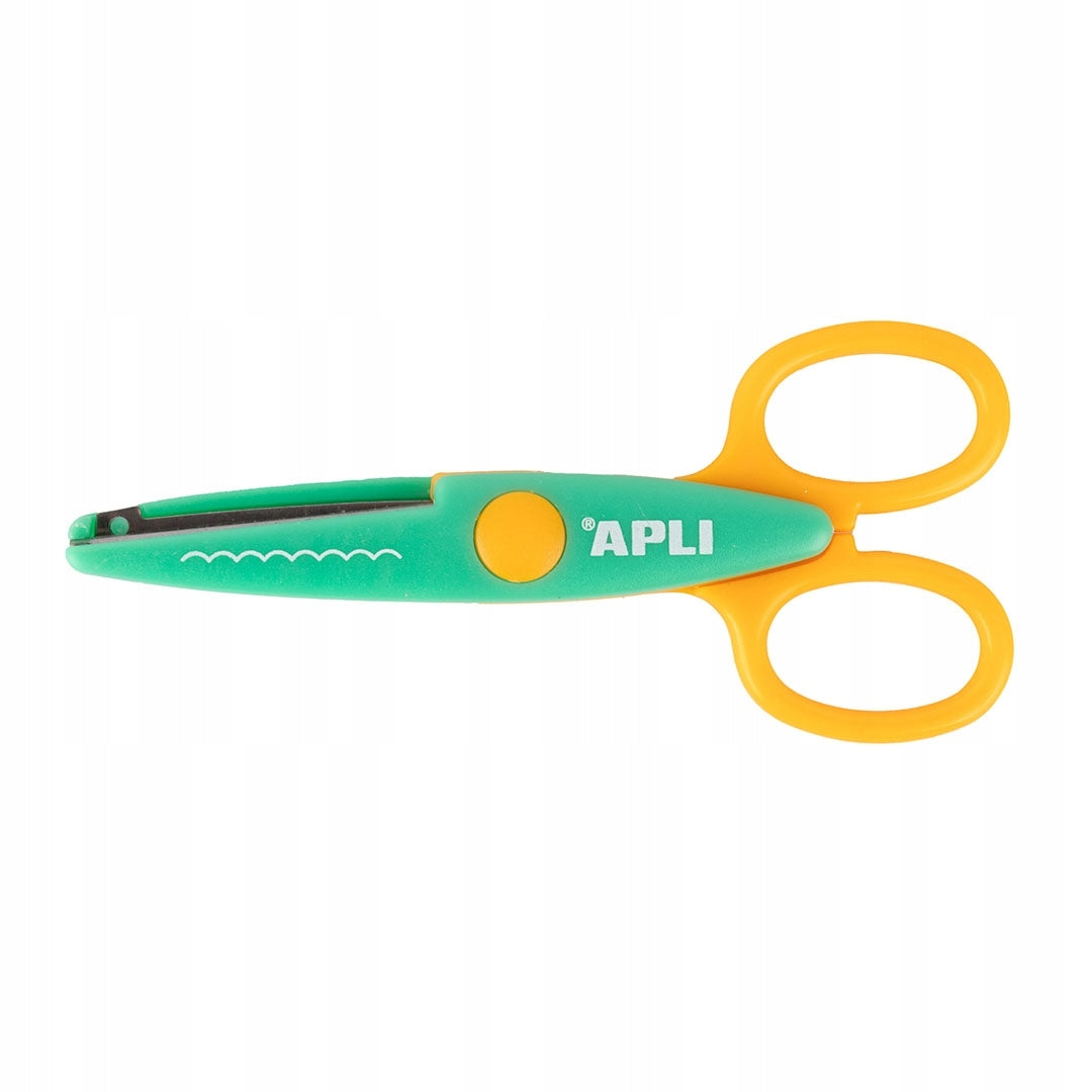 APLI figuurschaar 13,5 cm met ronde punt, symmetrisch