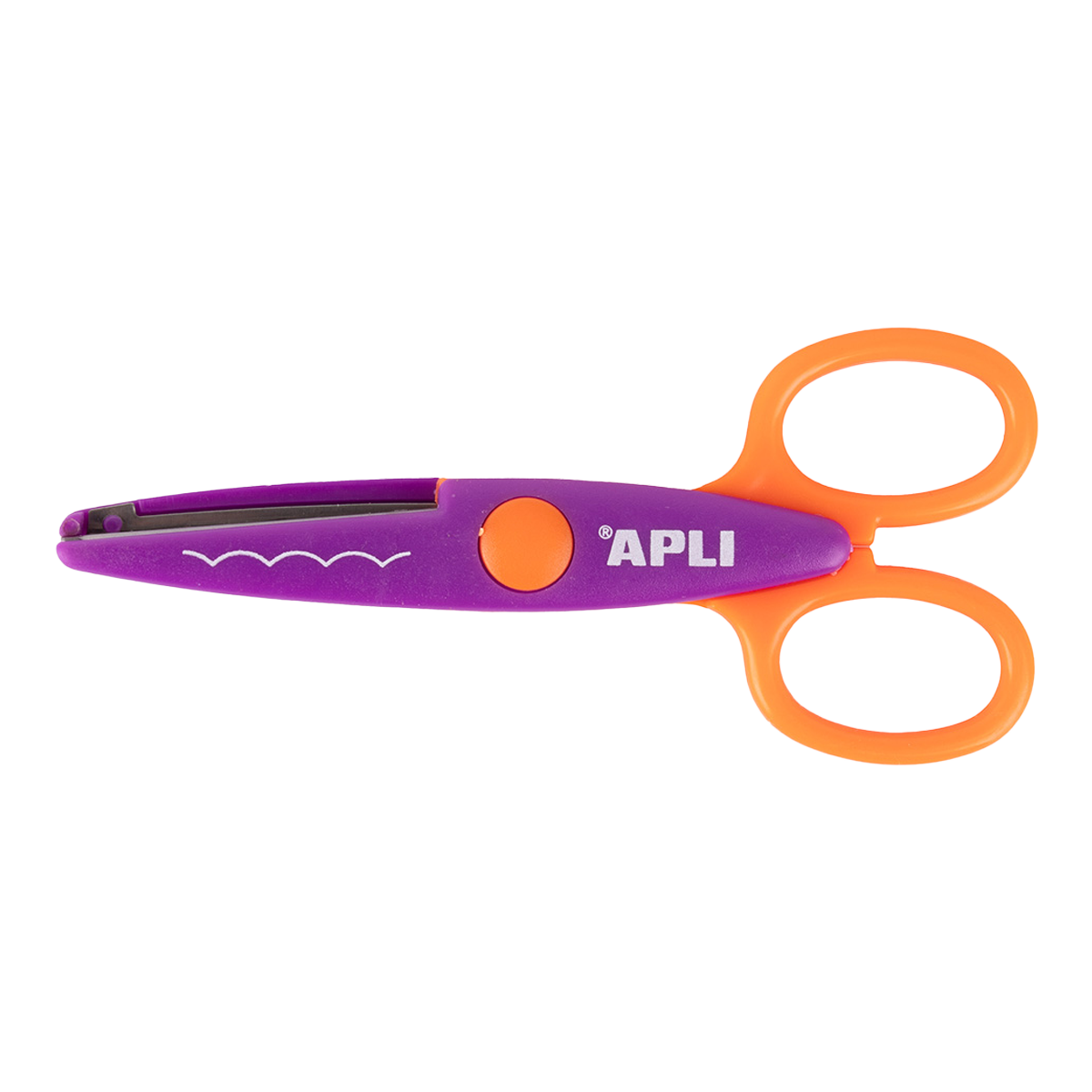 APLI figuurschaar 13,5 cm met ronde punt, symmetrisch