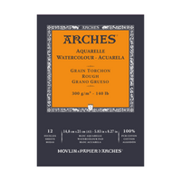 Aquarelblok Arches Aquarelle Rough 300 g/m², 12 vel