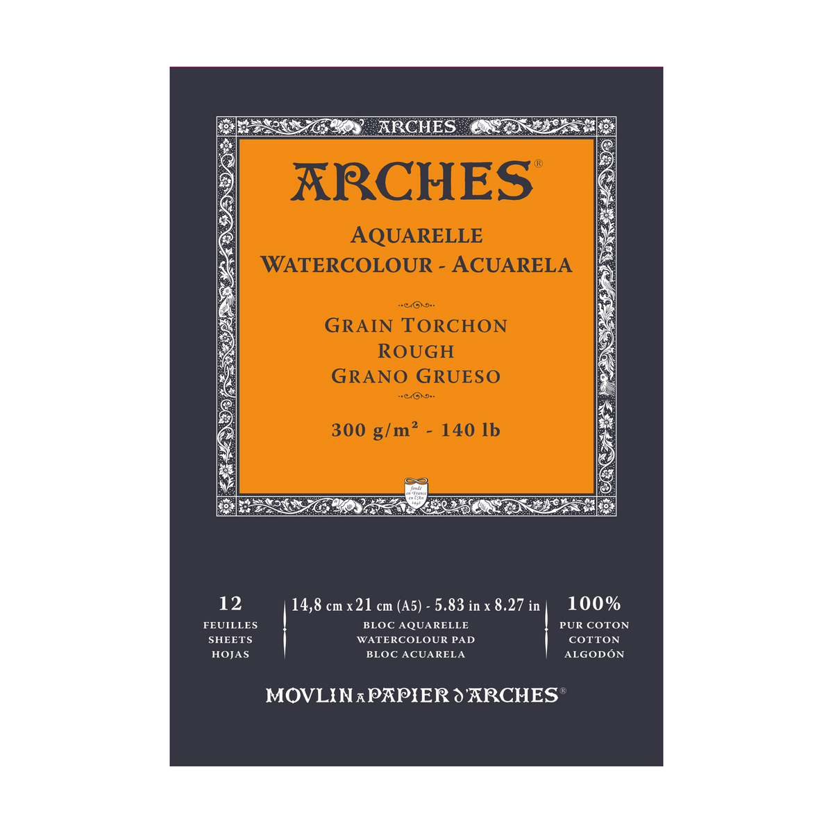 Aquarelblok Arches Aquarelle Rough 300 g/m², 12 vel