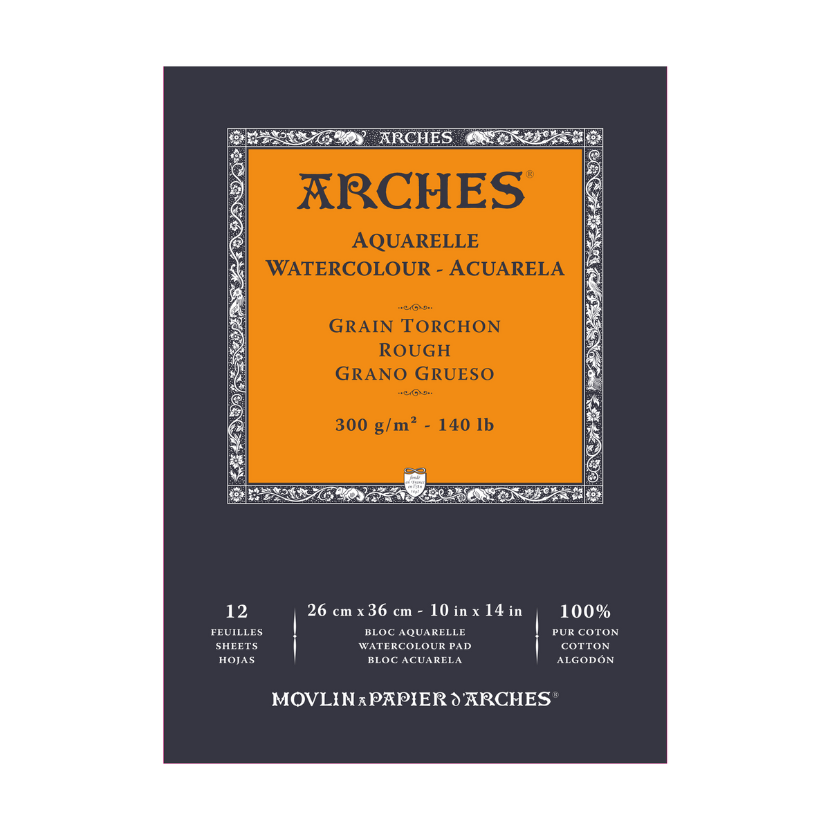 Aquarelblok Arches Aquarelle Rough 300 g/m², 12 vel