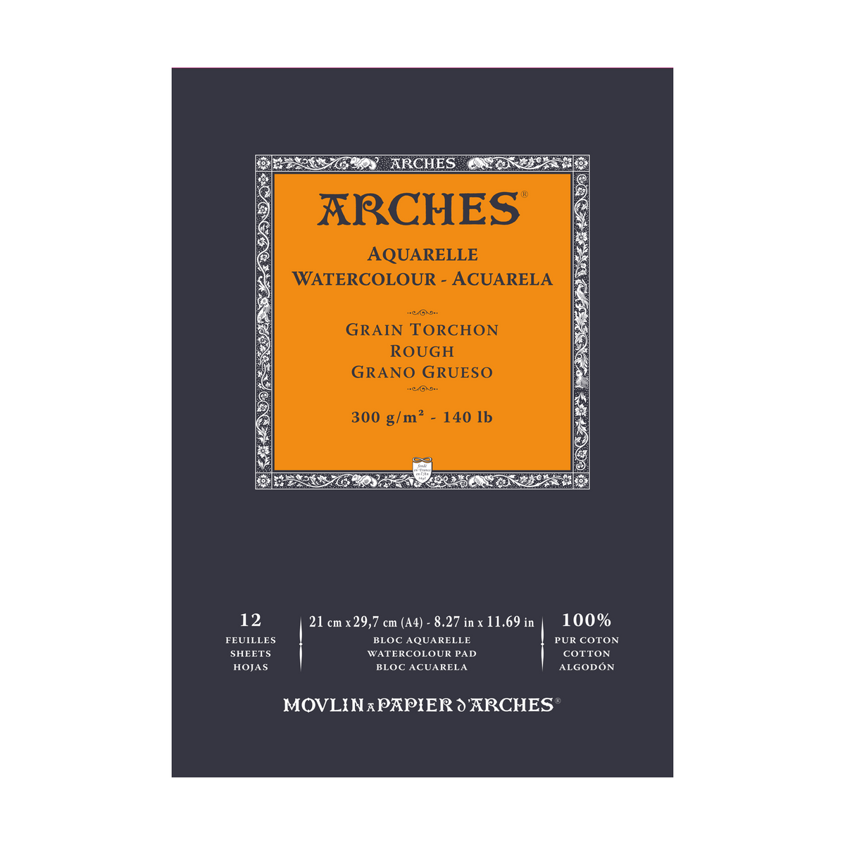 Aquarelblok Arches Aquarelle Rough 300 g/m², 12 vel