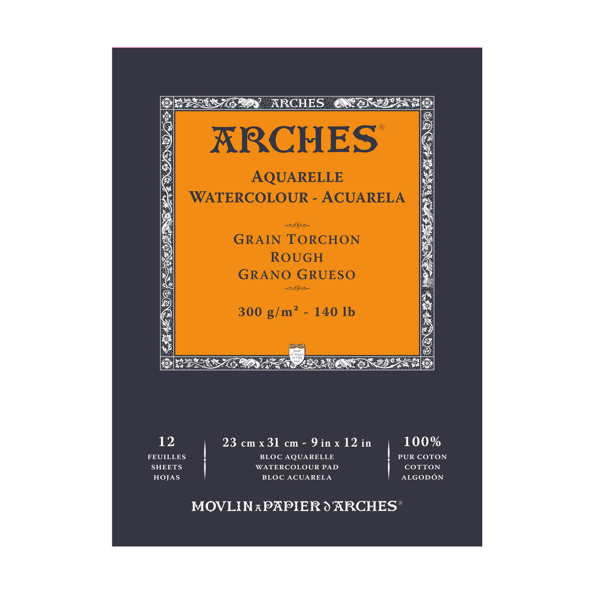 Aquarelblok Arches Aquarelle Rough 300 g/m², 12 vel