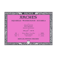 Aquarelblok Arches Aquarelle warmgeperst (HP) 300 g/m², 20 vel