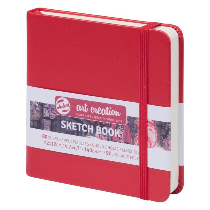 Art Creation Sketchbook 12 x 12 cm – Red