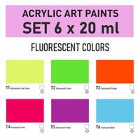 Kompozit STANDART acrylverfset fluorescerend 6 × 20 ml – afbeelding 4