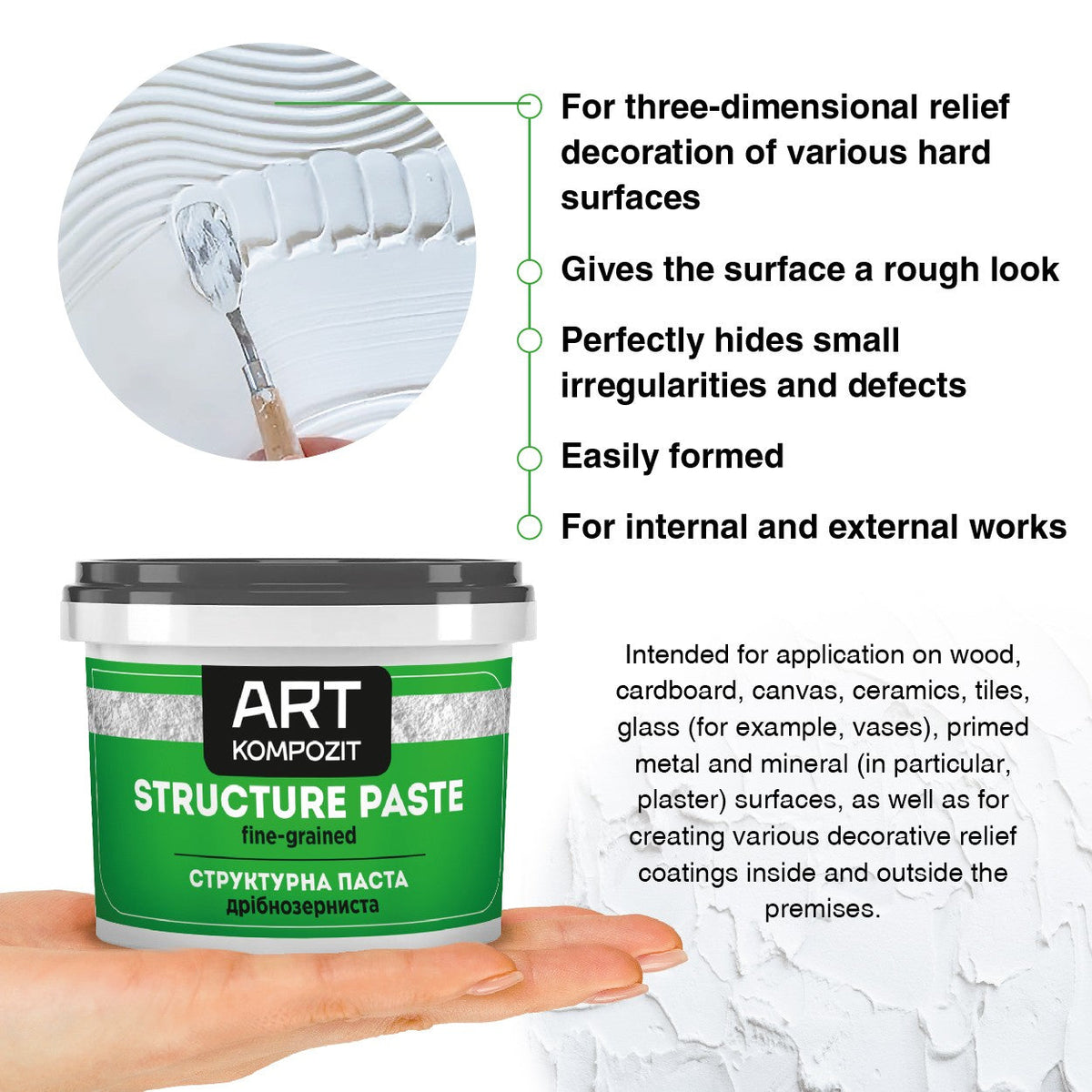 Kompozit structuurpastaset 6 × 300 ml – afbeelding 6