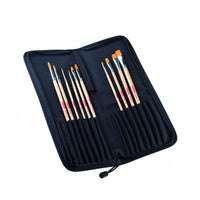 ArtCreation Paintbrushes with Organizer, Set of 10