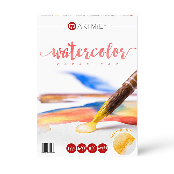 ARTMiE Hot Press Watercolor Paper Pad, 20 Sheets | various formats — image 2