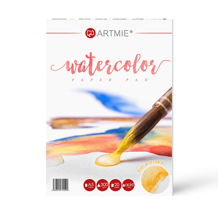 ARTMiE Hot Press Watercolor Paper Pad, 20 Sheets | various formats — image 3