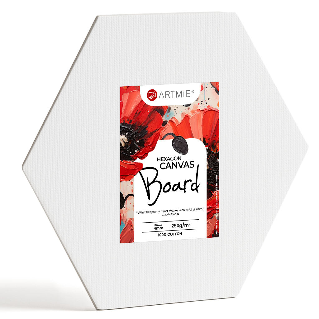 ARTMiE canvasboard zeshoek – 250 g/m² katoen – afbeelding 2