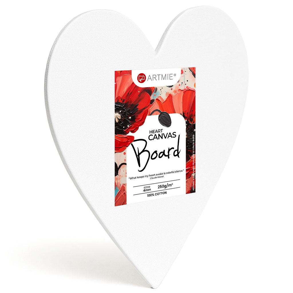 ARTMiE canvasboard hartvormig – 250 g/m² katoen – afbeelding 2