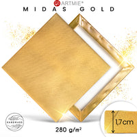 ARTMiE MIDAS gouden schildersdoek op spieraam, metallic