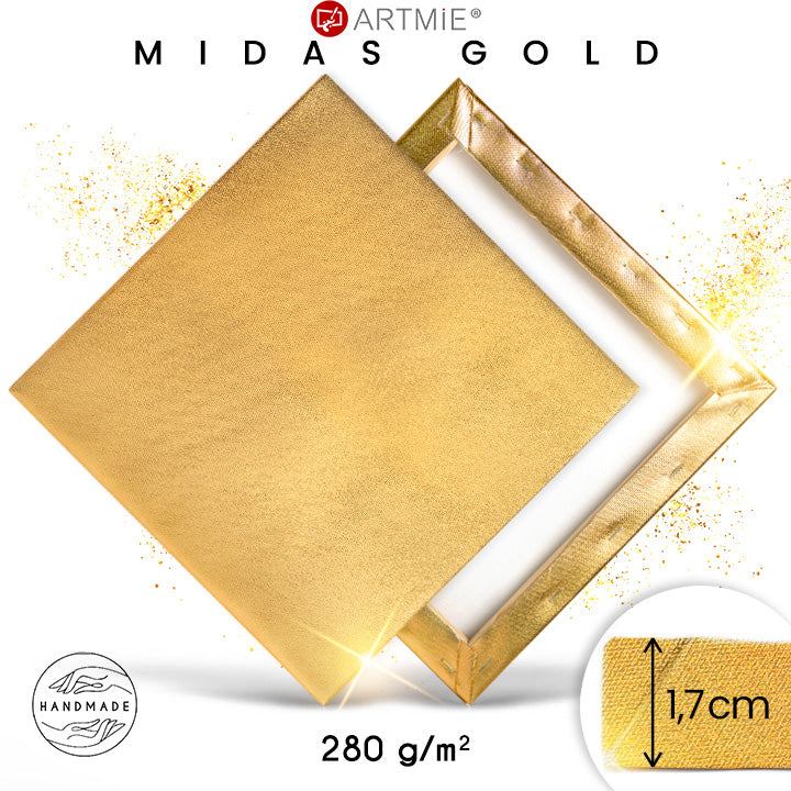 ARTMiE MIDAS gouden schildersdoek op spieraam, metallic