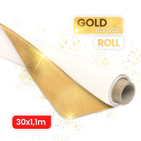 ARTMiE MIDAS gouden schildersdoek op rol, 30 m – breedte naar keuze – afbeelding 2