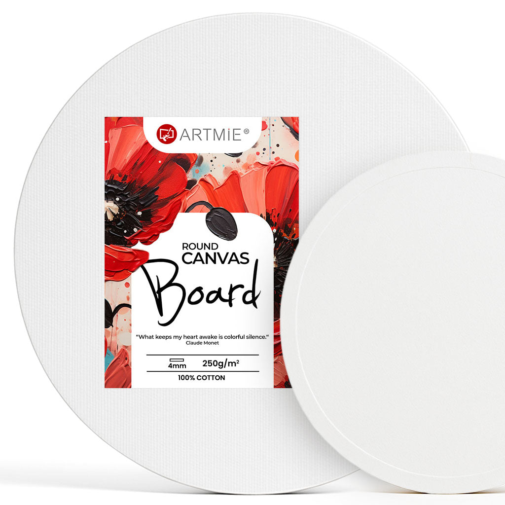 ARTMiE canvasboard rond – 250 g/m² katoen