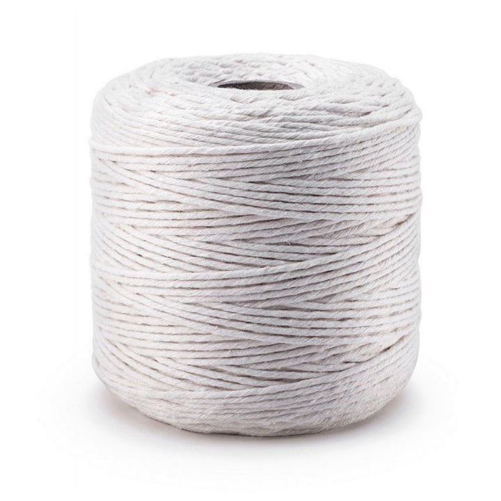 DP Craft macramékoord van katoen, 2 mm, wit – afbeelding 4