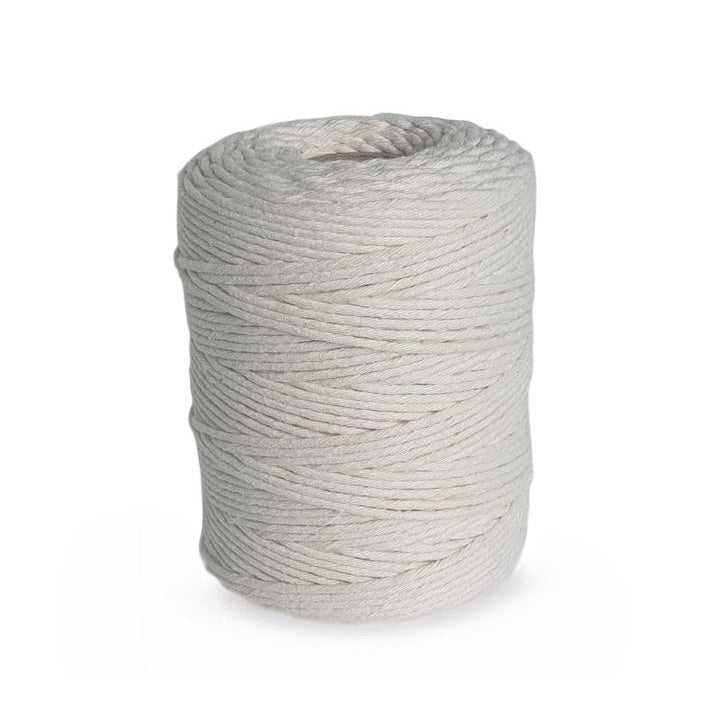 DP Craft macramékoord van katoen, 2 mm, wit
