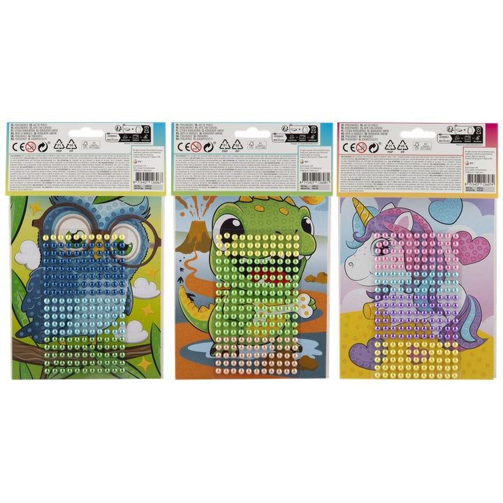 BEAD ART kralenmozaïekset voor kinderen, 24 × 20 cm – afbeelding 3