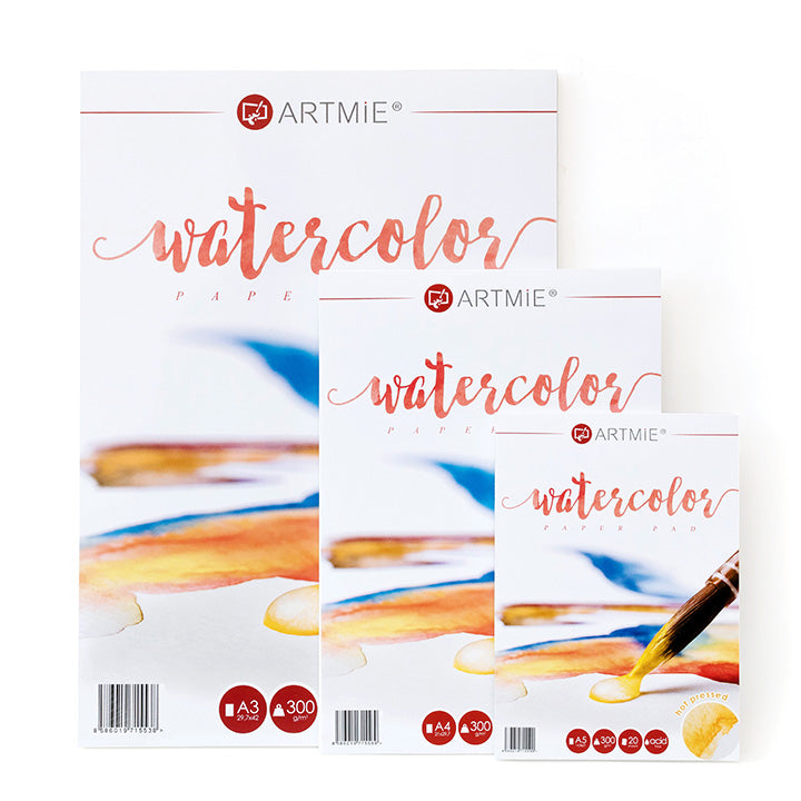 Aquarelblok Hot Press ARTMiE 300 g/m², 20 vel – afbeelding 4