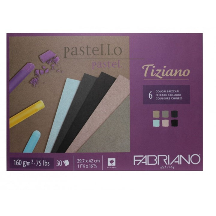 Fabriano Tiziano pastelblok gekleurd papier – 160 g/m², 30 vel – afbeelding 4