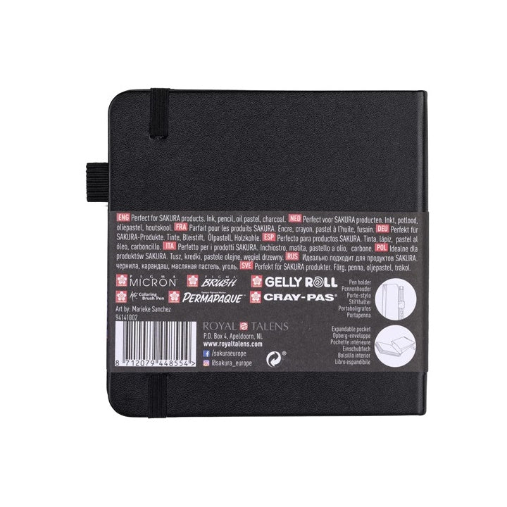 Sakura schetsboek met zwart papier, 140 g/m², 80 vel – afbeelding 2