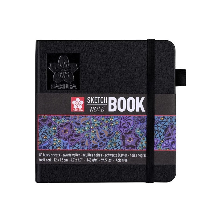Sakura schetsboek met zwart papier, 140 g/m², 80 vel – afbeelding 4