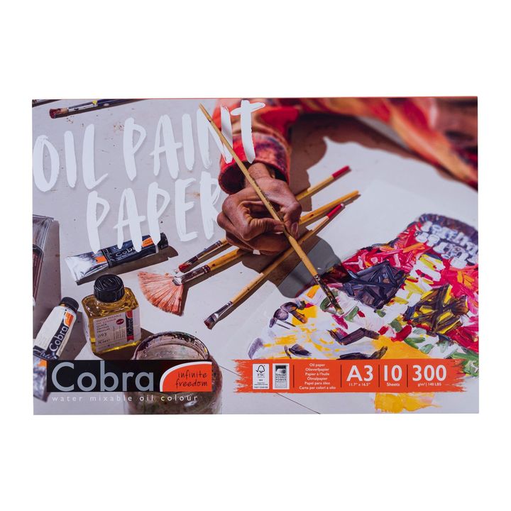 Royal Talens Cobra blok olieverfpapier, 300 g/m², 10 vel – afbeelding 2
