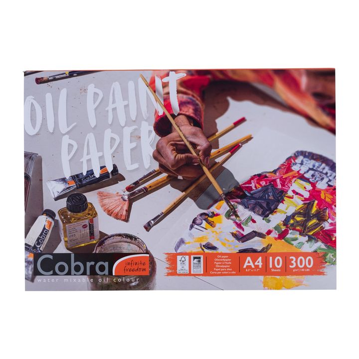 Royal Talens Cobra blok olieverfpapier, 300 g/m², 10 vel – afbeelding 3