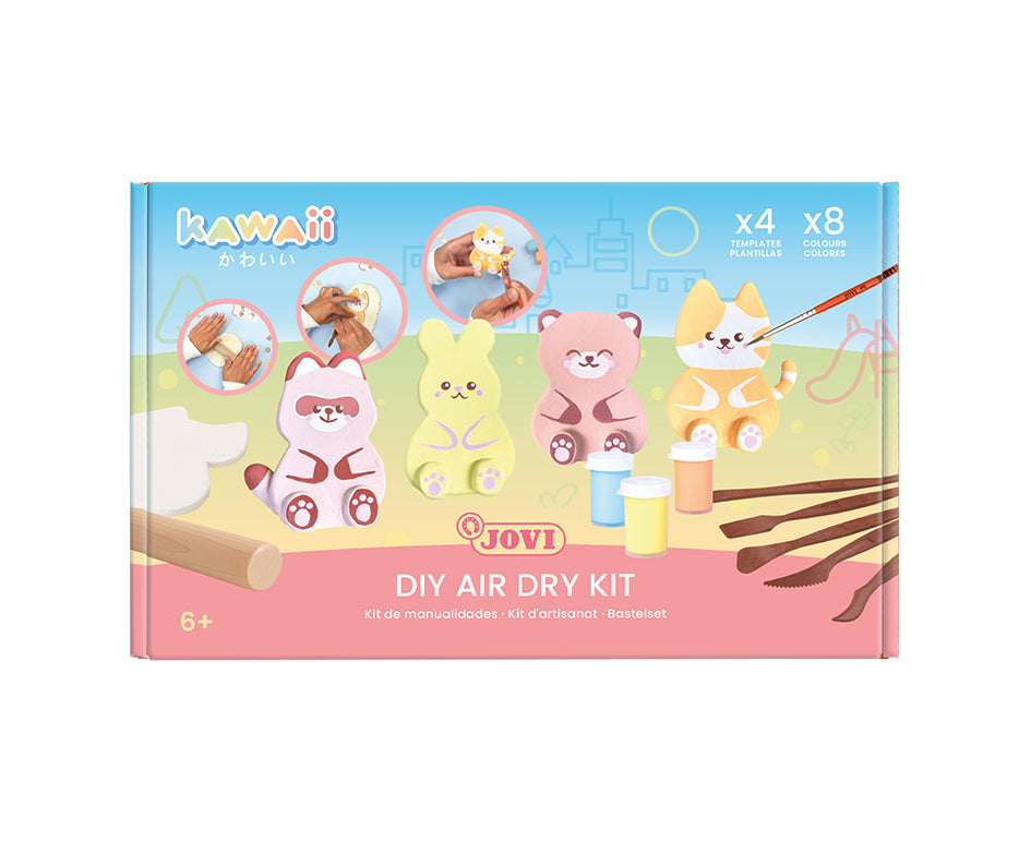 Boetseerset JOVI Kawaii Kraft Dieren, 23-delig