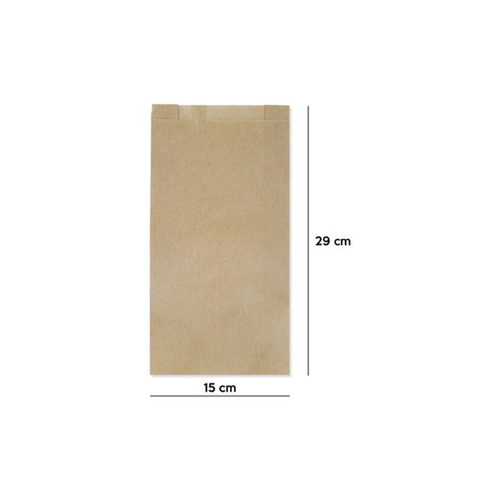 Brown Paper Bag 150x290 mm, 10 pcs, Image 2
