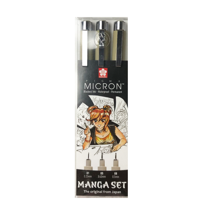 Brushpennen Sakura Koi Coloring Brush Pen Manga, 3 of 6 stuks
