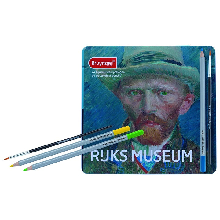 Bruynzeel Van Gogh Limited Edition Watercolor Colored Pencils, 24 pcs