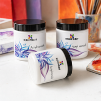 Kompozit acrylvernis zijdemat 150 ml – set van 3