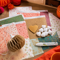 Scrapbookset naar keuze: papier en kartonnen hangers