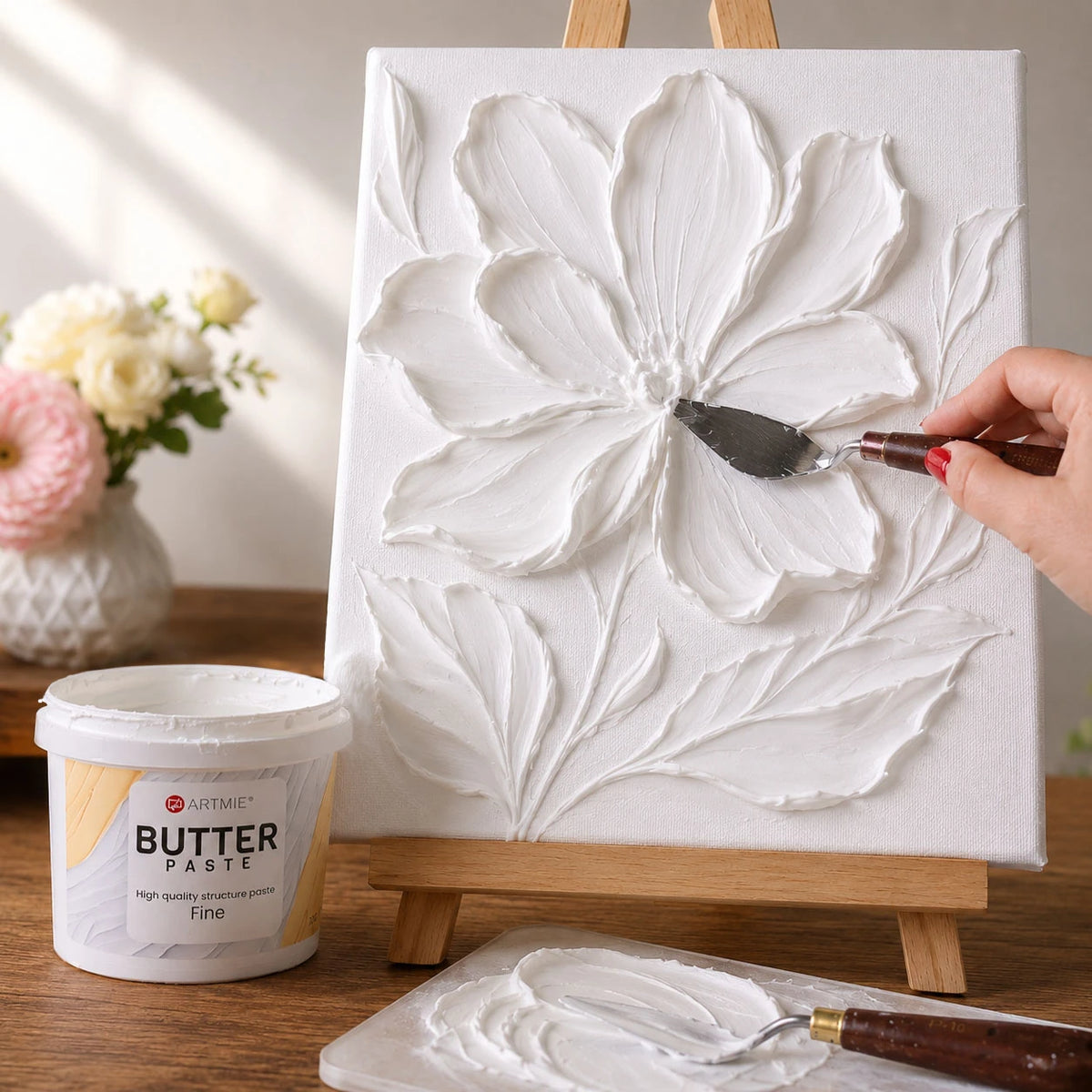 ARTMiE Butter modelleerpasta fijn voor 3D reliëf – afbeelding 4