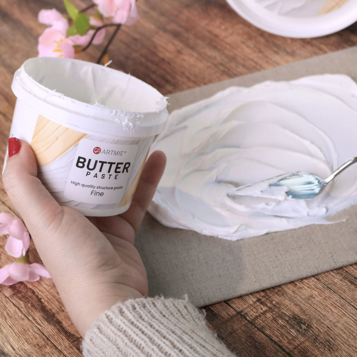 ARTMiE Butter modelleerpasta fijn voor 3D reliëf – afbeelding 2