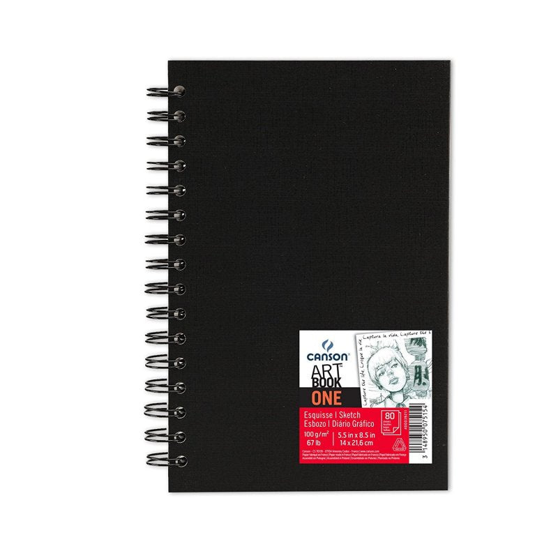 Canson Art Book One schetsboek 14 × 21,6 cm, 100 g/m², 80 vel
